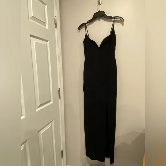 VTG 90s/Y2K Nicole Miller Sexy Black Evening Dress - Picture 5 of 13